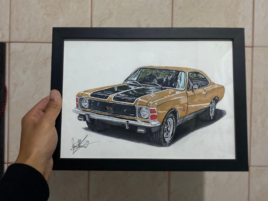 Retrato de Opala SS pintado à mão — CENARTS