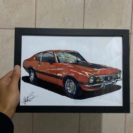 Retrato de Maverick pintado à mão — CENARTS