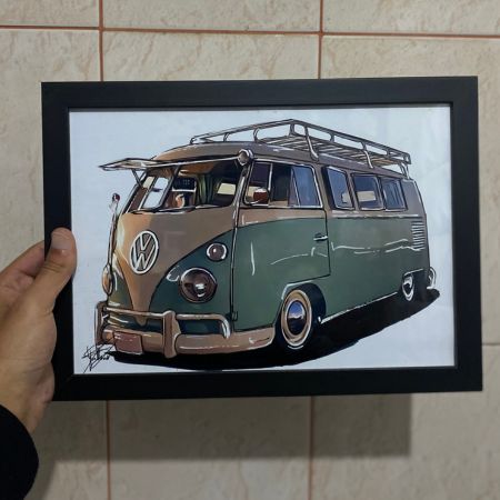 Retrato de Kombi pintado à mão — CENARTS