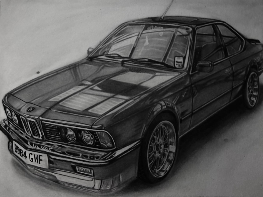 Retrato de BMW pintado à mão — CENARTS