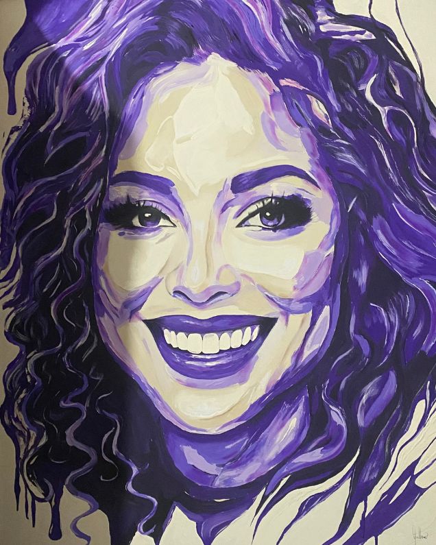 Retrato de pessoa pintado à mão — linha pessoas e família CENARTS